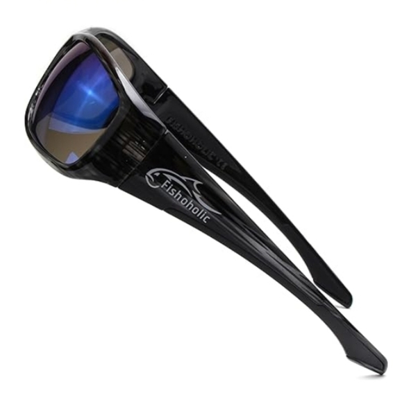 Pro Series Polarized Fishing Sunglasses Rubber Accents UV400 Protection Black - Picture 5 of 7